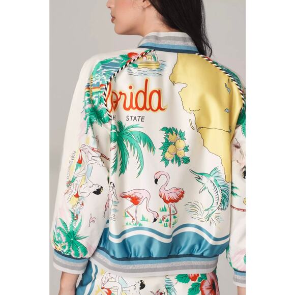 NWT Free People collab Anna Sui Florida Cotton Rainbow Jacket *Rare* . Ret. $578 - Picture 2 of 14